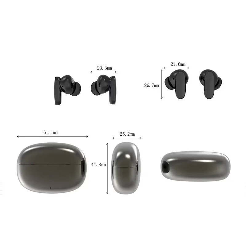 ZINC Alloy ANC TWS Earbuds